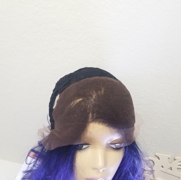 Sapphire dark Blue lace Front Wig main image 5